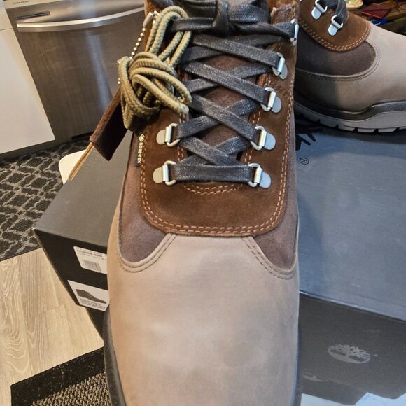 Timberland Goretex Waterproof Outdoor Field Boots Dark brown Nubuck MENS SIZE 10 - Picture 2 of 16